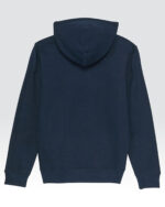 Hoodie Unisex Solid Navy Blue - Image 2